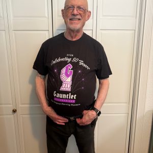 Gauntlet 50th Anniversary T-shirt – Screenprinted
